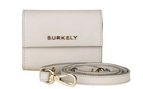  Burkely Parisian Paige béžová, dámska kožená taška na opasok, crossbody, s RFID ochranou