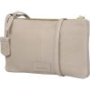  Kožená bočná taška Burkely Soft Skylar sivobiela, crossbody