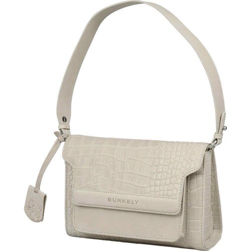  Burkely Casual Cayla sivobiela dámska kožená taška cez rameno 23 x 15,5 cm