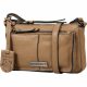  Burkely Mystic Maeve taupe dámska kožená mini kabelka cez rameno crossbody