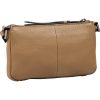  Burkely Mystic Maeve taupe dámska kožená mini kabelka cez rameno crossbody