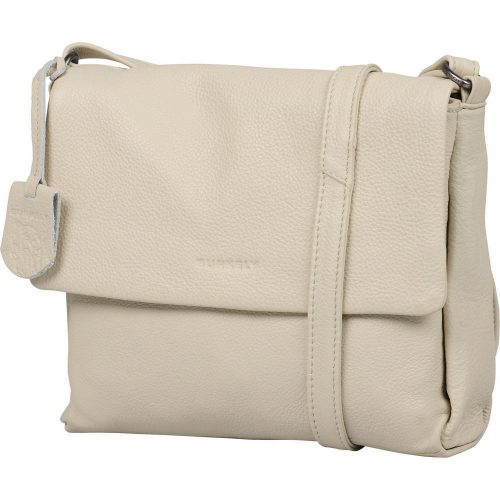  Burkely Lush Lucy sivobiela dámska kožená bočná kabelka crossbody 25 x 20 cm