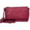  Dámska bočná kožená kabelka Burkely Keen Keira purpurovej farby, crossbody