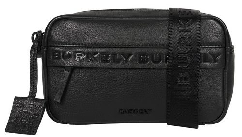  Burkely Lush Lucy čierna dámska kožená mini kabelka cez rameno crossbody 22 x 14 cm