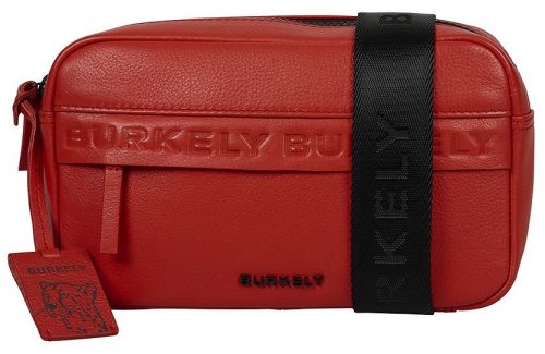  Burkely Lush Lucy čierna dámska kožená mini kabelka cez rameno crossbody 22 x 14 cm