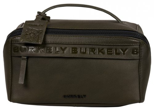  Burkely Lush Lucy sivobiela kožená toaletná taška 26 x 13 cm