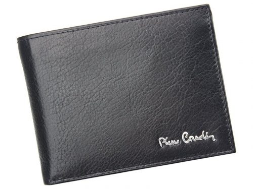  Pierre Cardin TILAK06 8806 RFID čierna pánska kožená peňaženka 12,5 x 9,3 cm