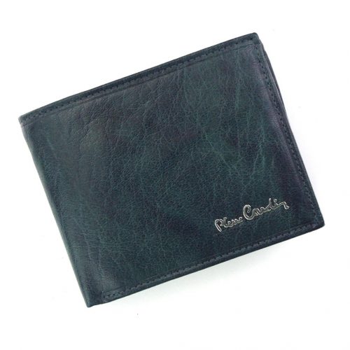  Pierre Cardin FOSSIL TILAK12 325 RFID modrá pánska kožená peňaženka 12,5 x 9,7 cm