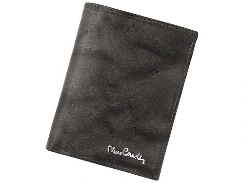  Pierre Cardin FOSSIL TILAK12 326 RFID šedá pánska kožená peňaženka 10 x 12,7 cm