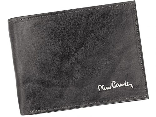  Pierre Cardin FOSSIL TILAK12 8805 RFID šedá pánska kožená peňaženka 12,5 x 9,5 cm