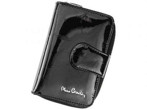  Pierre Cardin 02 LEAF 115 čierna dámska kožená peňaženka 9,5 x 13 cm