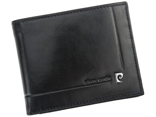  Pierre Cardin YS507.1 8824 RFID čierna pánska kožená peňaženka 11 x 9 cm