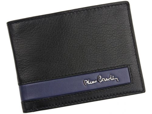  Pierre Cardin CB TILAK26 325 RFID čierna pánska kožená peňaženka 12 x 9,5 cm