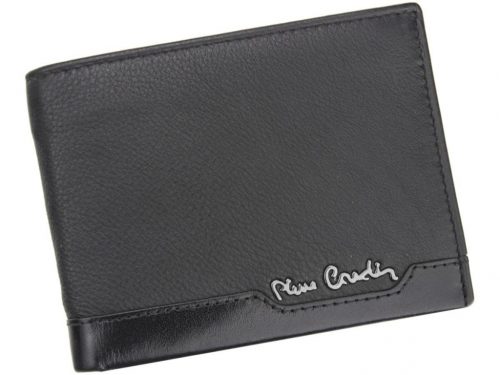  Pierre Cardin TILAK37 8806 RFID čierna pánska kožená peňaženka 12,5 x 9,5 cm