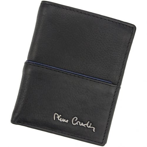  Pierre Cardin TILAK38 1810 RFID čierna pánska kožená peňaženka 8 x 10,5 cm