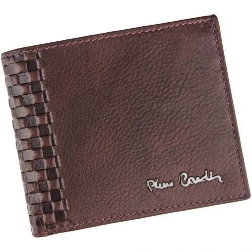  Pierre Cardin TILAK39 8824 hnedá pánska kožená peňaženka 11 x 9 cm