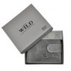  Wild N0035L-CHM RFID sivá pánska kožená peňaženka 11 x 9 x 2 cm