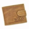  Wild N0035L-CHM RFID koňaková hnedá pánska kožená peňaženka 11 x 9 x 2 cm