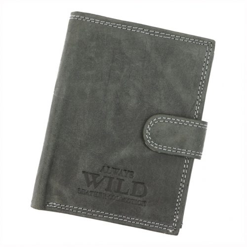  Wild N4L-P-CHM RFID čierna pánska kožená peňaženka 10,5 x 13 x 3 cm