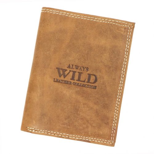  Wild N4-P-CHM RFID koňaková hnedá pánska kožená peňaženka 10 x 13 x 2,5 cm