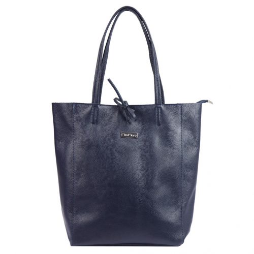 MiaMore 01-014 Z   navy női bőr kézitáska 40 x 38 x 13 cm