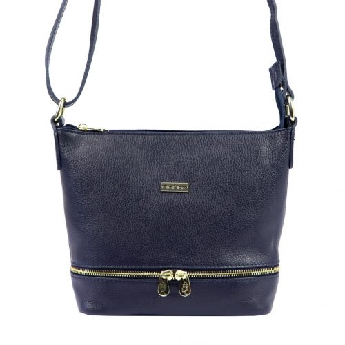 MiaMore 01-019   navy női bőr kézitáska 26 x 21 x 11 cm