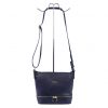 MiaMore 01-019   navy női bőr kézitáska 26 x 21 x 11 cm