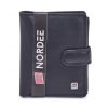  Nordee GW-02 RFID čierna pánska kožená peňaženka 11 x 12,8 x 3 cm