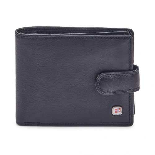  Nordee GW-11 RFID čierna pánska kožená peňaženka 13 x 10,2 x 3 cm