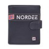 Nordee GW-5808 RFID čierna pánska kožená peňaženka 9,2 x 10,5 x 2 cm