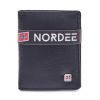  Nordee GW-PC RFID čierna pánska kožená peňaženka 8,5 x 10,5 x 1,5 cm