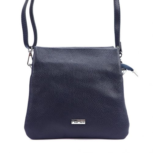 MiaMore 01-022   navy női bőr kézitáska 23 x 21 x 9 cm