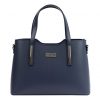 MiaMore 01-035 (22-005-1) navy női bőr kézitáska 32 x 23 x 12 cm