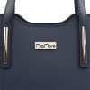 MiaMore 01-035 (22-005-1) navy női bőr kézitáska 32 x 23 x 12 cm