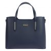 MiaMore 01-035 D (22-003-1) navy női bőr kézitáska 37 x 28.5 x 16 cm