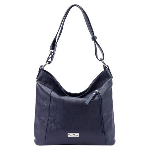 MiaMore 01-045 DOLLARO (318-010) navy női bőr kézitáska 35 x 30 x 13 cm