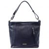 MiaMore 01-045 DOLLARO (318-010) navy női bőr kézitáska 35 x 30 x 13 cm