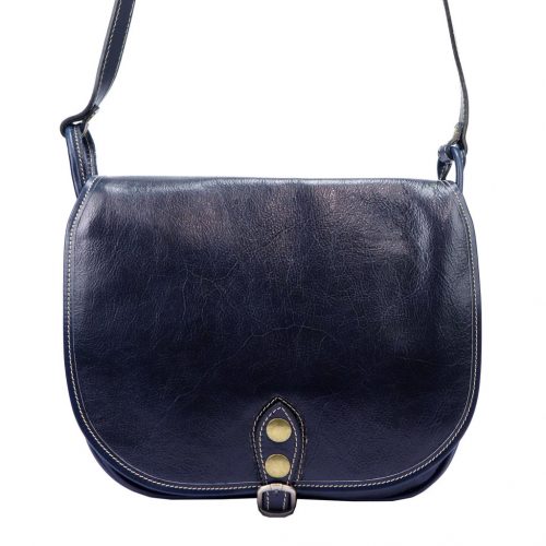 Florence 8863 navy női bőr kézitáska 30 x 26 x 12 cm