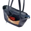 MiaMore 01-060   navy női bőr kézitáska 39 x 37 x 13 cm