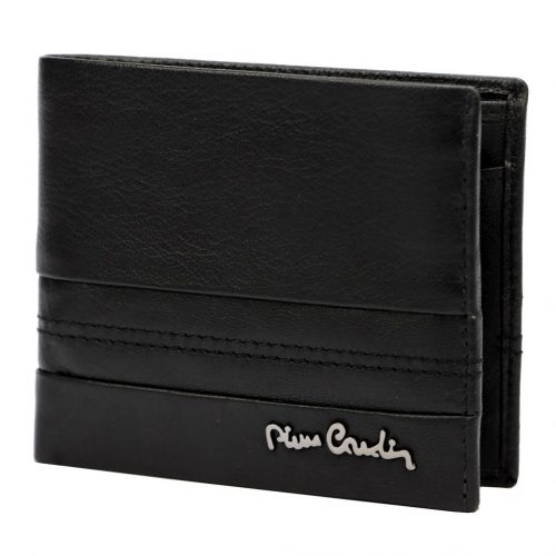  Pierre Cardin TILAK97 8824 čierna pánska kožená peňaženka 11 x 9 x cm