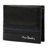  Pierre Cardin TILAK97 8824 čierno-modrá pánska kožená peňaženka 11 x 9 cm