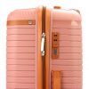  Pierre Cardin pink abs 3-dielna súprava kufra s pevným vekom 56/66/76 cm