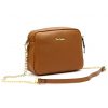 Pierre Cardin FRZ 1848  női barna bőr oldaltáska, crossbody 21 x 17 x 10 cm