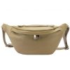 Luka 24-010 DOLLARO taupe női bőr övtáska, crossbody 34 x 19 x 13 cm