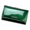  Pierre Cardin 07 SHINY 108 zelená dámska vlákno koža-kožená peňaženka 14,5 x 9 cm