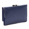 Pierre Cardin 06 ITALY 117 navy női marhabőr pénztárca 12 x 8.5 x 3 cm