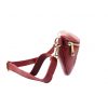  Patrizia 417-003 ZLATÁ bordová dámska kožená kabelka na opasok, crossbody 25 x 15 x 6 cm