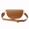  Patrizia 417-003 ZLATÁ dámska kožená taška na opasok pieskovej farby, crossbody 25 x 15 x 6 cm