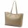 JUICE taupe női bőr kézitáska, válltáska, shopper 45 x 29 x 15 cm