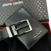 Pierre Cardin ZG-2-326-FWJ fekete férfi marhabőr ajándék szett 25.5 x 19.5 x 5.5 cm